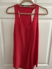 ROBERTO CAVALLI Tank rosso 100% seta