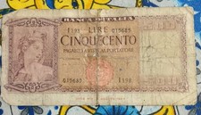 banconota banca d'italia 500