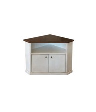 Mobile porta tv angolo 2 Ante Legno shabby bicolore 72X63X80.