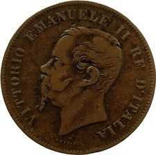 5 CENTESIMI 1861 BOLOGNA R2 MOLTO RARO