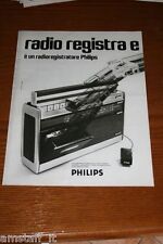 BM18=1972=PHILIPS RADIOREGISTRATORE=PUBBLICITA'=ADVERTISING=WERBUNG=