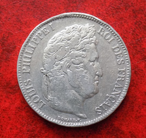 Francia franchi 1833 d - 5,
