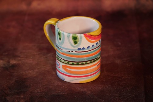 Mug decoro astratto ceramica - mug,