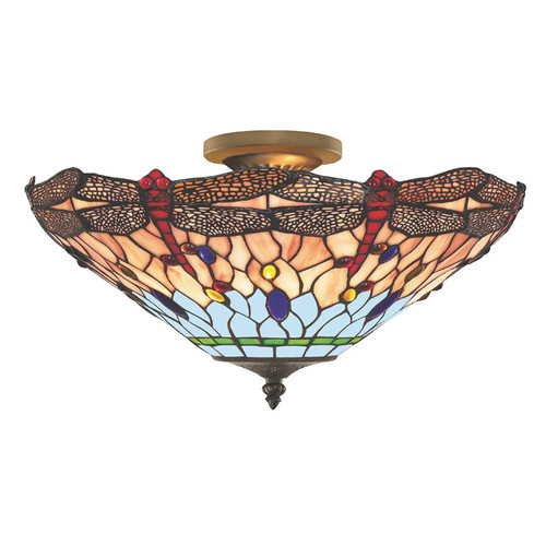 Plafoniera tiffany libellula - tiffany,