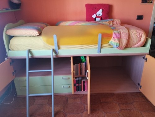 Letto singolo con materasso - singolo,