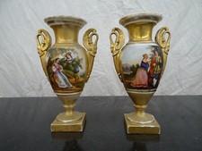 Coppia di vasi impero dipinti