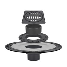 Matte Black Shower Drain Kit