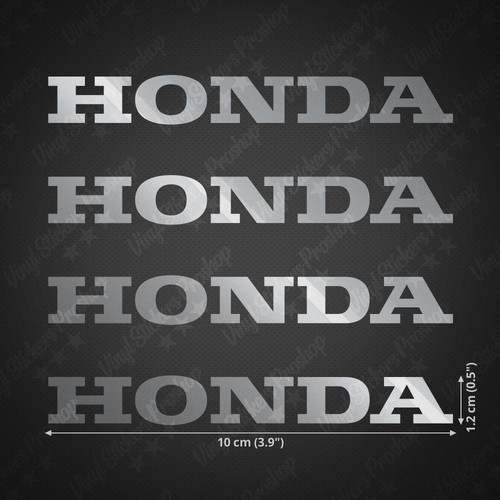 Adesivi honda cm argento - cm,