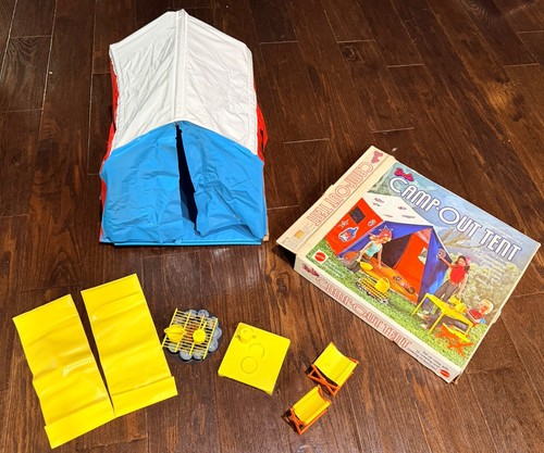 Vintage barbie camp - barbie, tenda