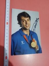 Matteo Tagliarol Foto Autografata Signed  Autografo Medaglia Oro Scherma Spada