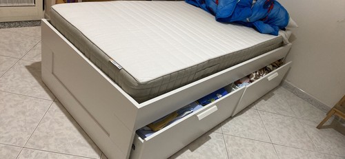 Letto singolo con - singolo, cassetti
