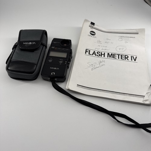 Minolta flash meter - minolta,