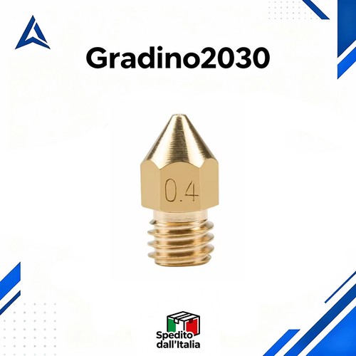 Ugello ottone mk8 4mm - ottone,