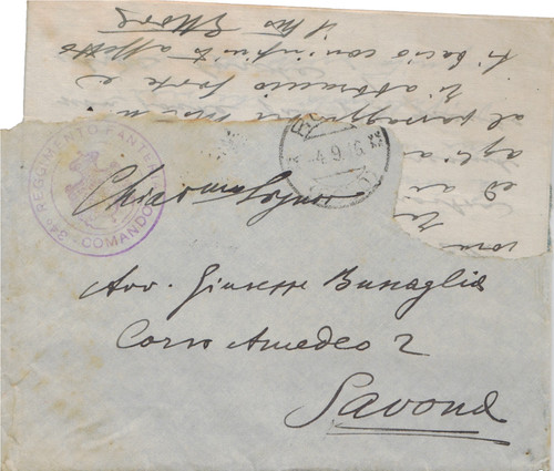 1916 lettere spedite - 1916,