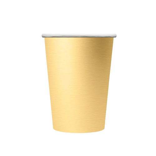 Bicchieri carta 250cc oro - in,