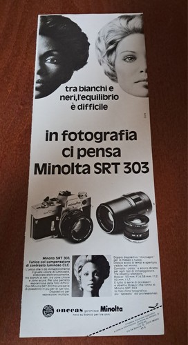 Pubblicità minolta srt 303 - pubblicità,