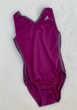 GK ELITE ginnastica ADIDAS body VIOLA grigio USA TANK logo Leo Taglia: AXS