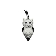 ROBERTO GIANNOTTI Collana MISTERI DELLA NOTTE Civetta GFA201 Argento 925% Laccio