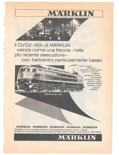 Pubblicità anni marklin - anni, 70
