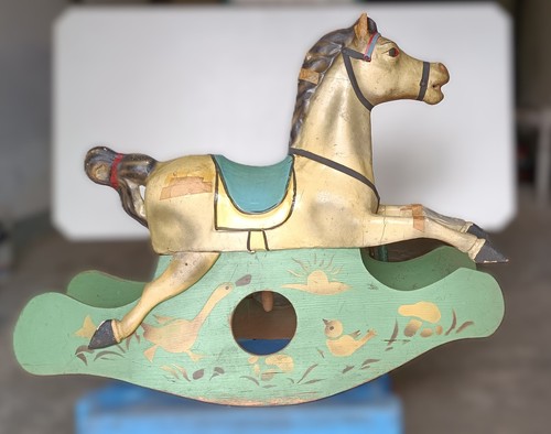 Cavallo dondolo legno - cavallo,