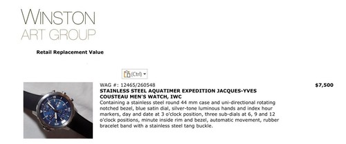 Iwc aquatimer cronografo - iwc,