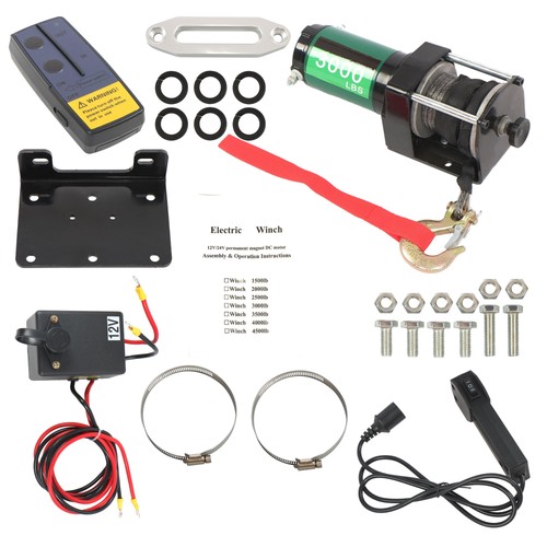 Argano elettrico 12v 3000lbs - argano,
