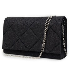 Pochette nera glitter elegante