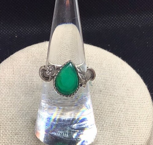 Antique silver plated - plated, green