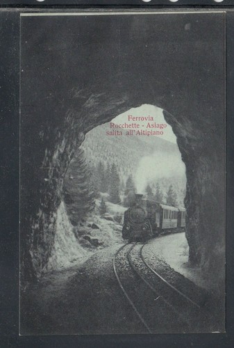 Cartolina ferrovia rocchette - ferrovia,