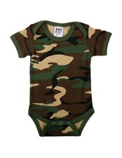 Body bambino neonato mimetico