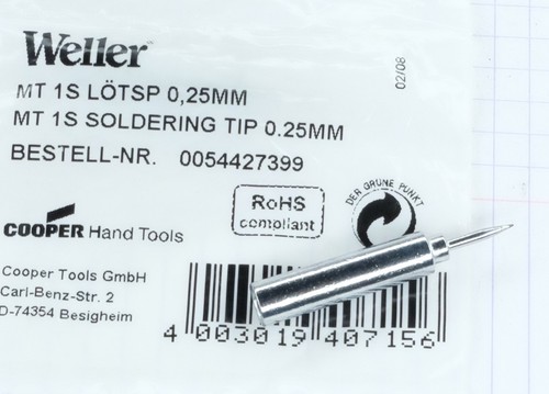 Weller type xx - 1x, panne