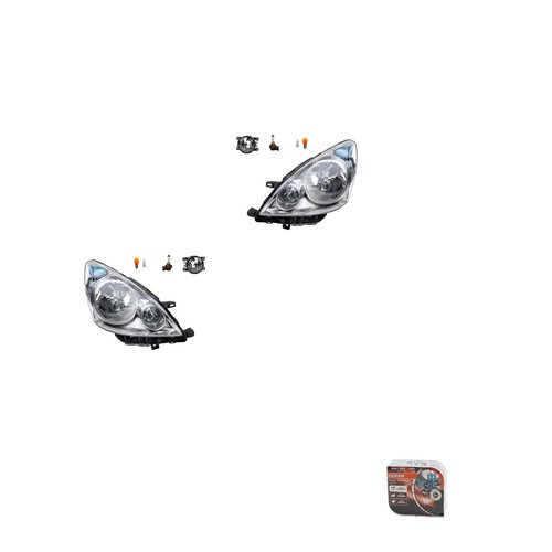 Set fari osram night - +,