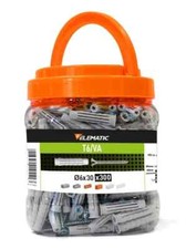 TASSELLO TASSELLI in NYLON T6/VA con VITE 6x30mm ELEMATIC BOX KIT 300 Pezzi