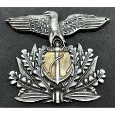 FREGIO DA BASCO O CAPPELLO MARINA REPUBBLICANA RSI ARTIGLIERIA COSTIERA MOD,1
