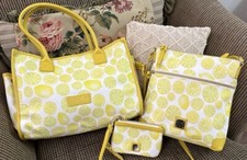 Dooney Bourke Bundle Set Limone Giallo Limone Borsa a Tracolla Marsupio Polso