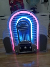 Radio Stereo Neon Vintage Cicena Marilyn Rosa E Blu Am Fm