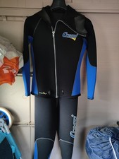 MUTA SUB CRESSI 2 PEZZI  USATO GIACCA A CAPPUCCIO + SALOPETTE 5mm