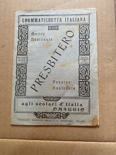 Grammatichetta italiana matita - italiana,