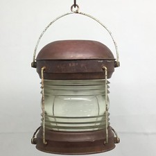 ANTICA LANTERNA MARE NAUTICA LAMPADA A OLIO MARINA NAVE BARCA VINTAGE ANCORAGGIO