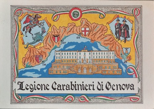 Cartolina carabinieri legione - cartolina,