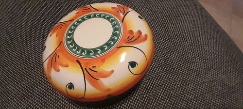 Scatola ceramica dipinta a - dipinta,