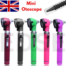 Mini Otoscopio Fibra Ottica Esame Diagnostico Medico CE Led UK - 6 Colori
