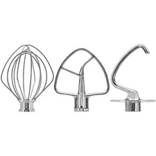 KitchenAid 5KSM5TH3PSS Set di Accessori per Robot da Cucina in Acciaio Inox
