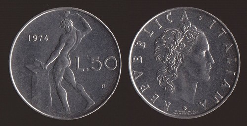 Lire 1974 vulcano - 1974,