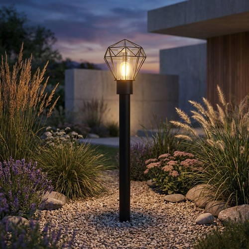 Luce con piedistallo - luce, lampione