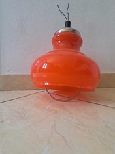 Lampadario In Vetro Anni 70 In Ottime Condizioni