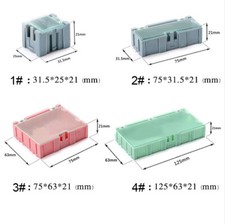 Scatola Portaoggetti Elettronica Componenti/Parti/Patch Box 5 Colori Varie Misure