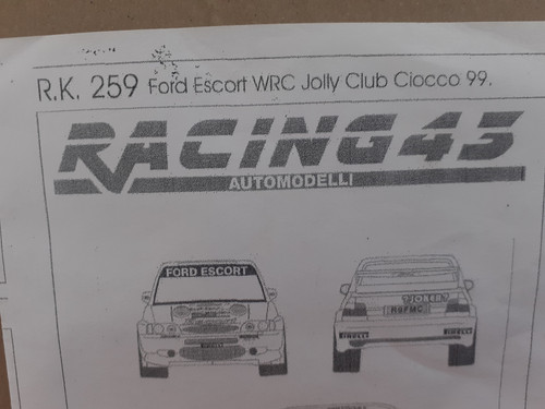 Decal ford escort wrc - decal,