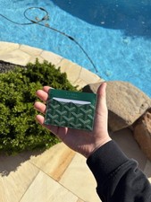 Goyard Men's Green Leather