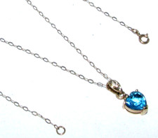 Donna 9ct Oro Giallo Cuore